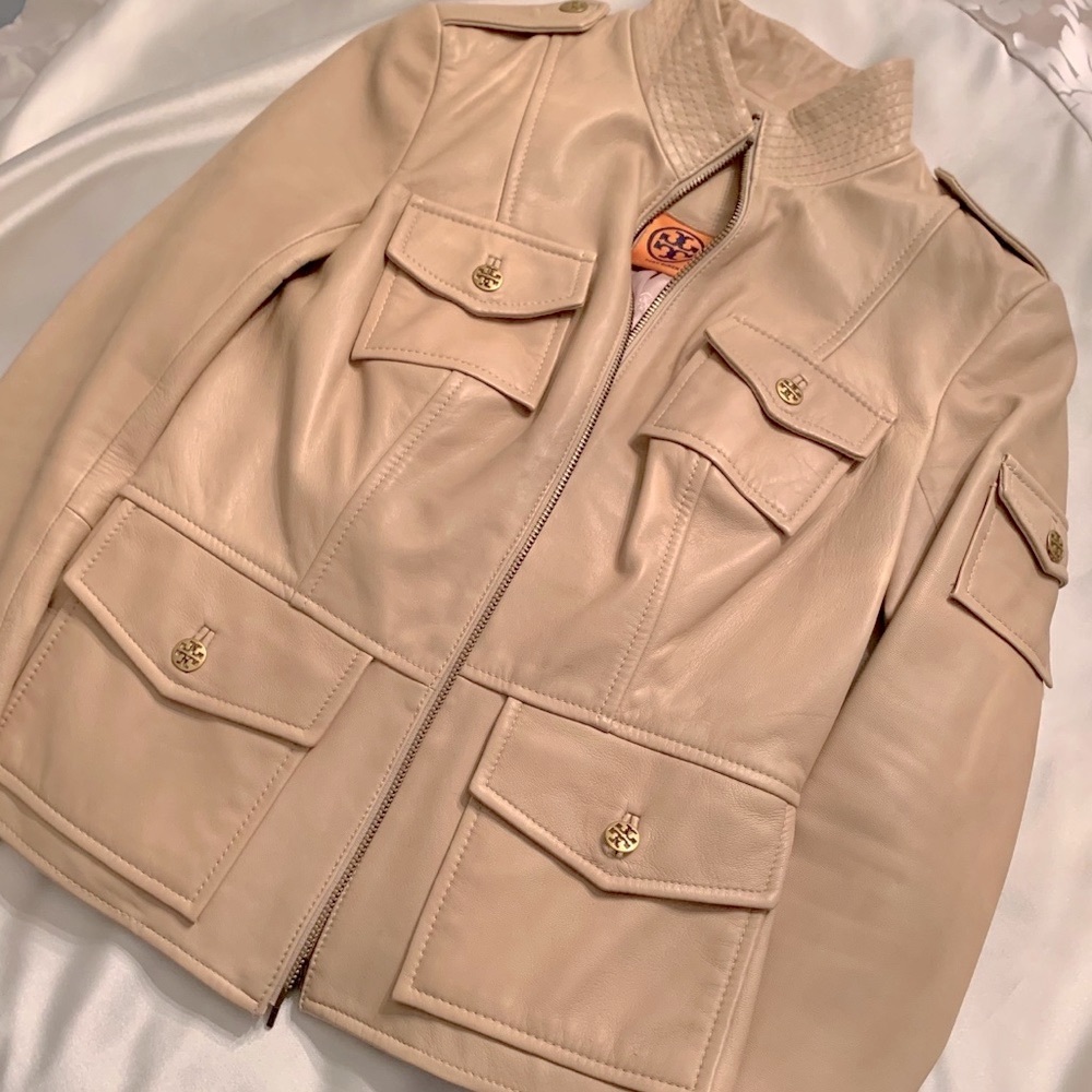 Tory Burch leather jacket *authentic*